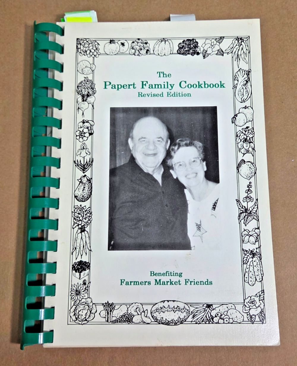 Vintage Signed Papert Family Cookbook Mama Ida Dallas Farmers Market History